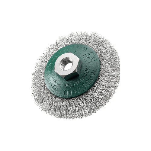SIT CO120 4" ST.ST. Conical  Crimped Wire brush