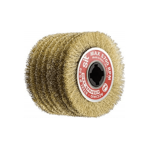 SIT 4" Brass plated Brush 0.3mm wheel sander 100X19x128mm