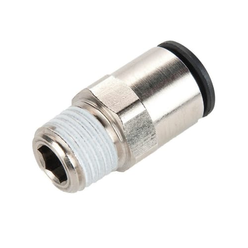 FLUXO Pneumatic Straight Conical MALE Connector 1/4"? Polyurethane Pipe 10mm