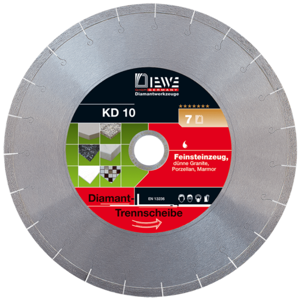 Diewe KD10 250x30mm Diamond Cutting Disc for Concrete?Tile?Granit? Marmor