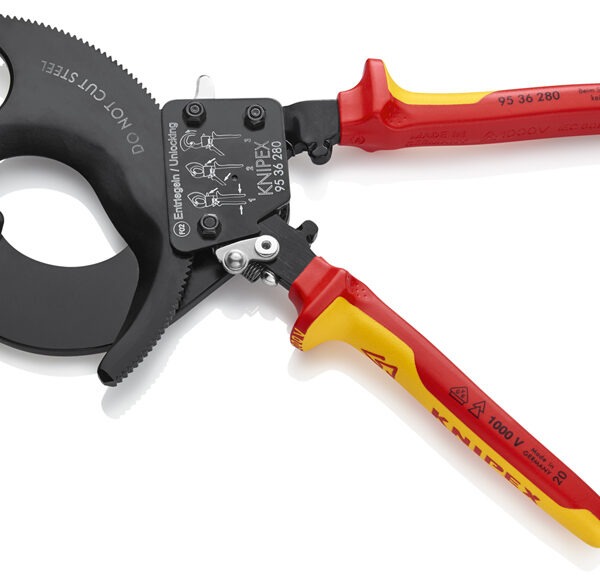 Ratchet Cutters 10″ 1000V for Copper Cable up to 52mm