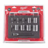 MILW SET HEX Socket Shockwave Impact 1/2" 10/12/13/16/17/18/19/21/24mm+Ext+Adapt - Image 2