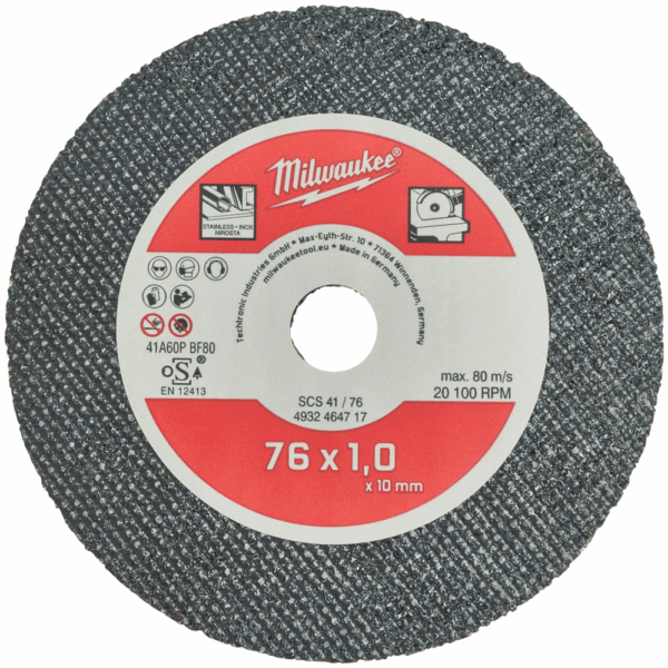 MILW Disc Metal Cutting CS41/76 5Pcs 76x10x1mm for Steel/Hardox for FCOT