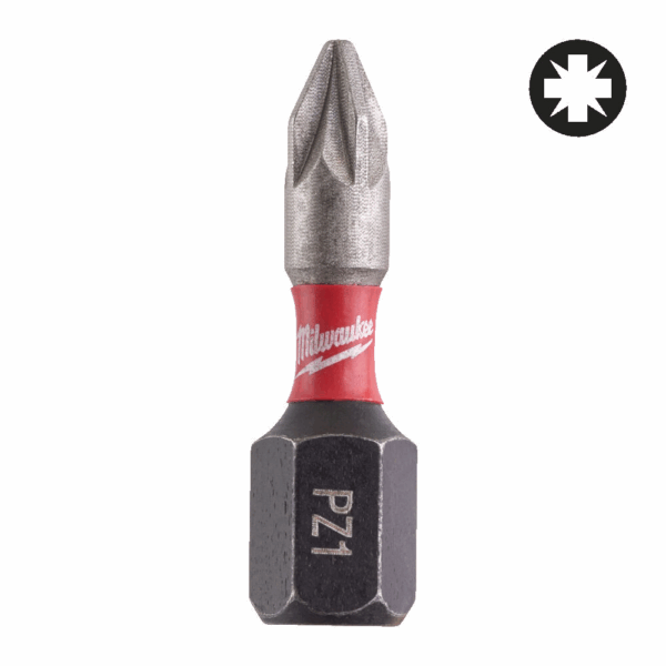 Shockwave Drivers Bit Impact PZ1X25 MM 25Pcs