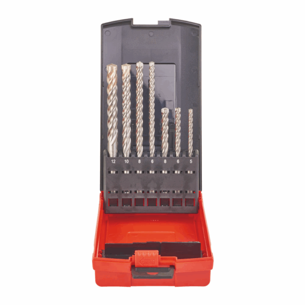 Set of 5 SDS Plus MX4 Hammer Drill Bit 5/6x115mm & 6/8/10x160mm 4C