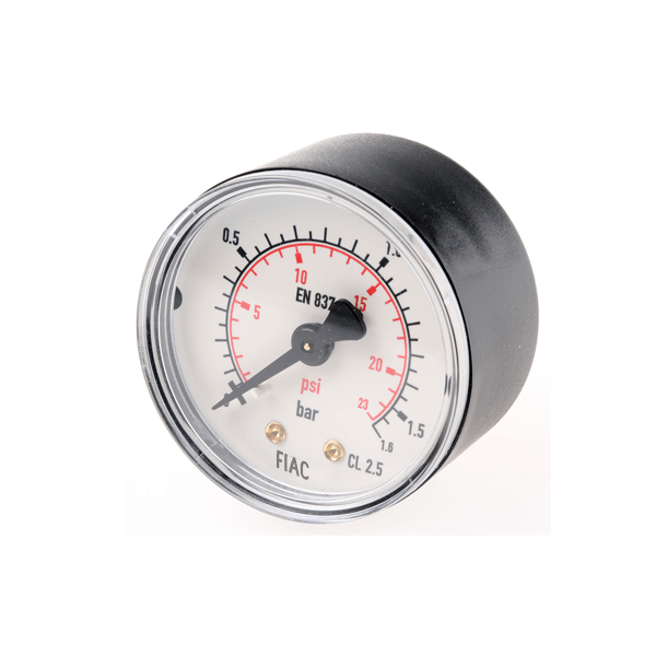 FIAC 760 Pressure Gauge with rear joint 1/4" (M) 20Bar 290PSI