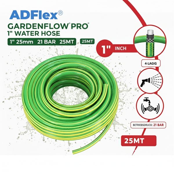 Water Hose 1" 21Bar 25mm 25MT