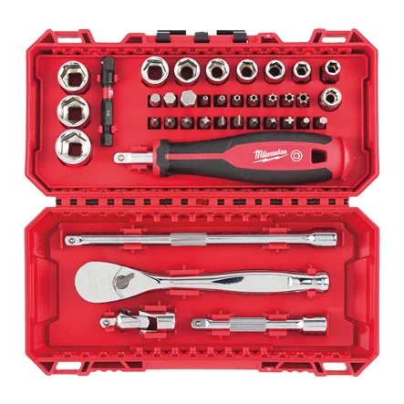 MILW Set Ratchet driver incl socket 1/4" & Screwdriver bits 38pcs