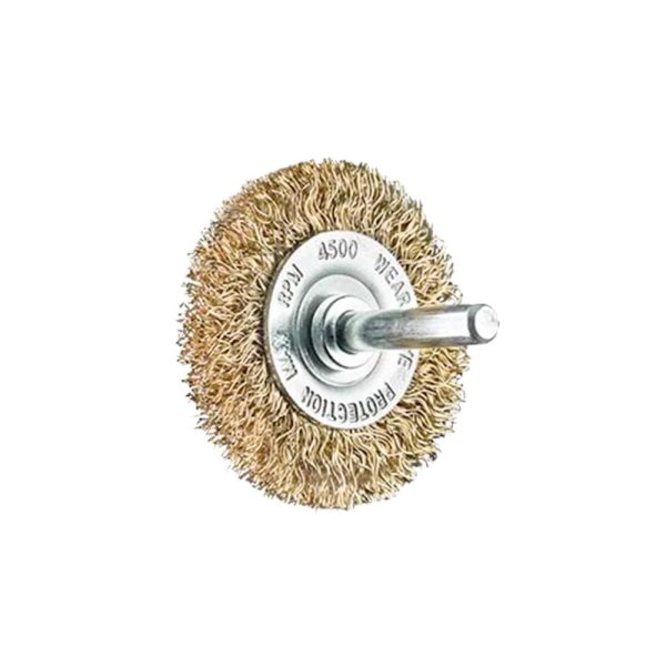 SIT Brass Plated Crimped Wheel Brush 2