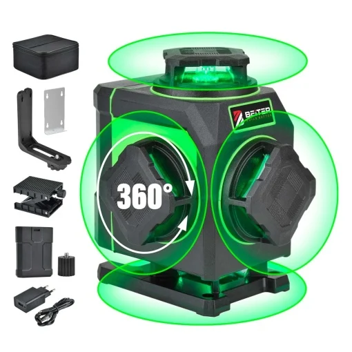 Nivela laser verde 4x360° capuri laser rotative raza de actiune 20m17683
