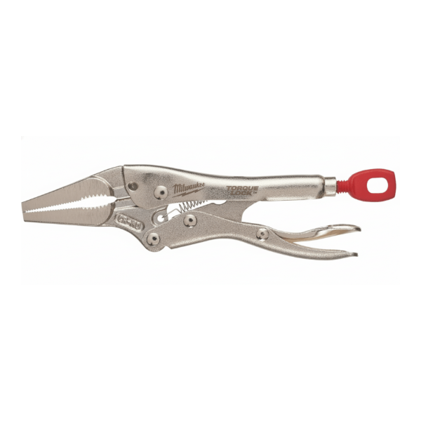 MILW Locking Plier 10"Straight Flat Jaw