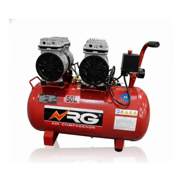 NRG Oil Less Air Compressor 50L Silent 0 75HPx2