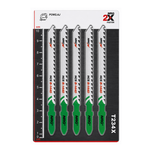 NRG Jig Saw Blade HCS T234X 2 3x90x116mm 8 12TPI